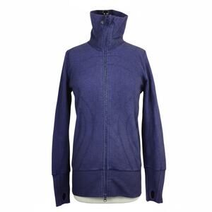 Lululemon In Stride Jacket Deep Indigo Slub Denim Purple Size 8